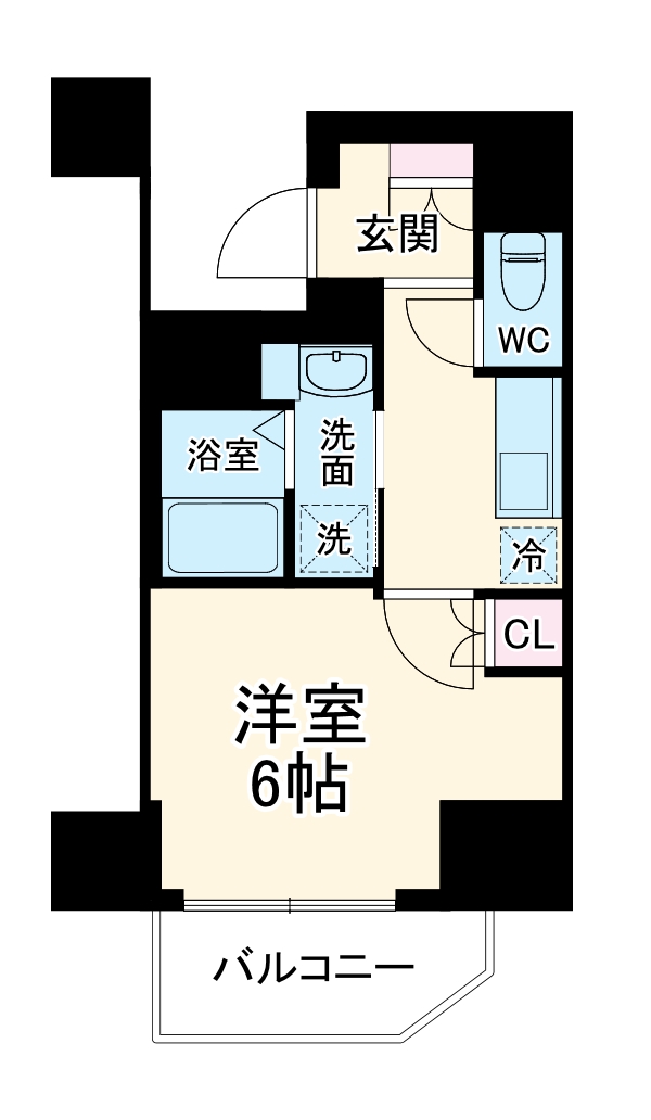 エステムコート横浜反町IIの間取り