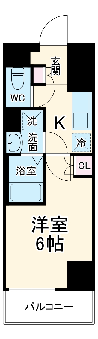 エステムコート横浜反町IIの間取り