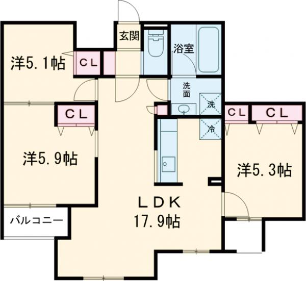 MOCRAFT中葛西の間取り