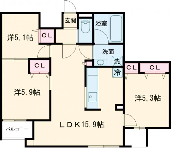MOCRAFT中葛西の間取り