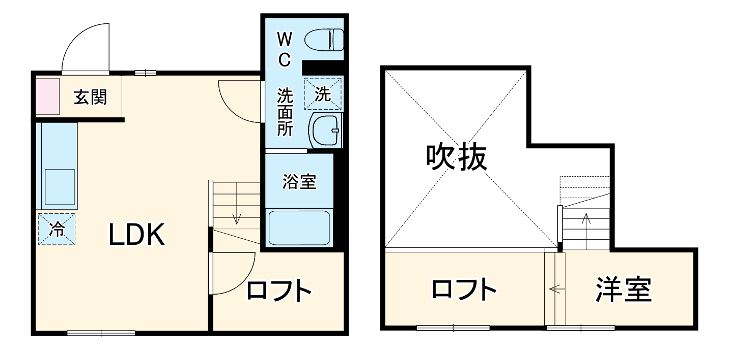 城とさくらのエスプレッソの間取り