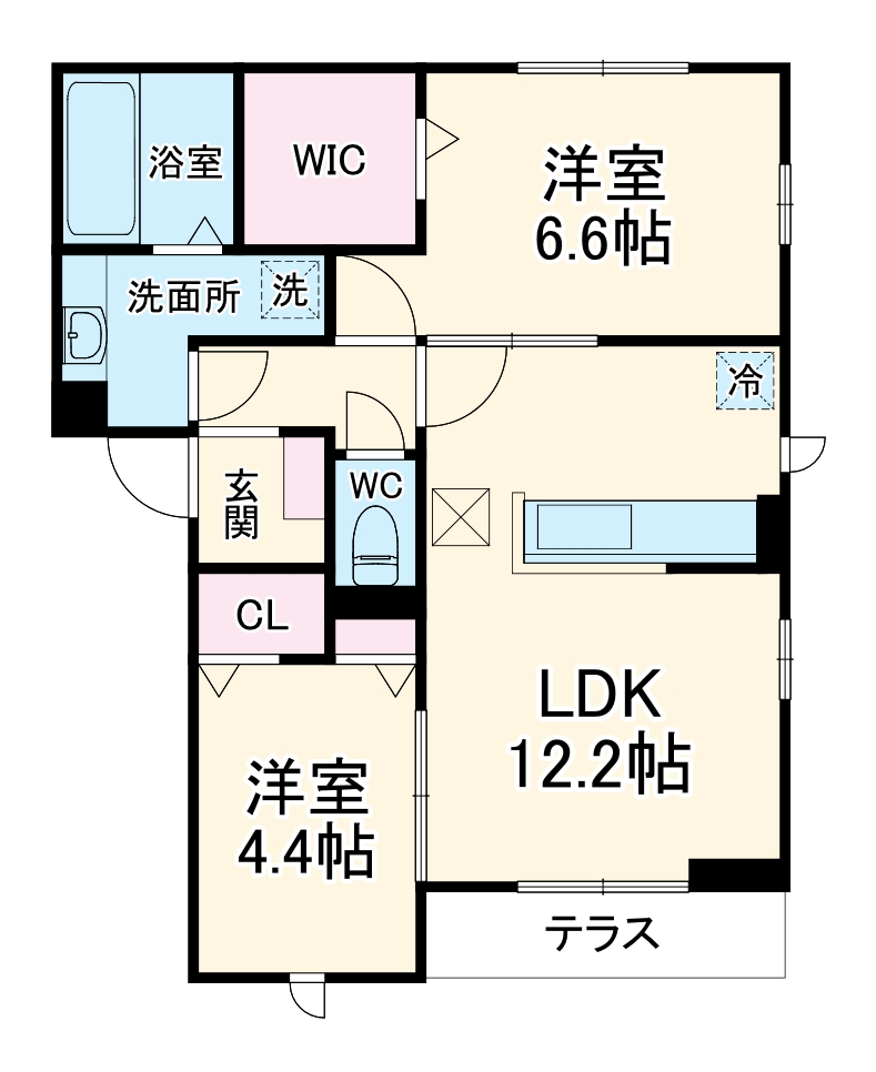 D-ROOM 上石田の間取り