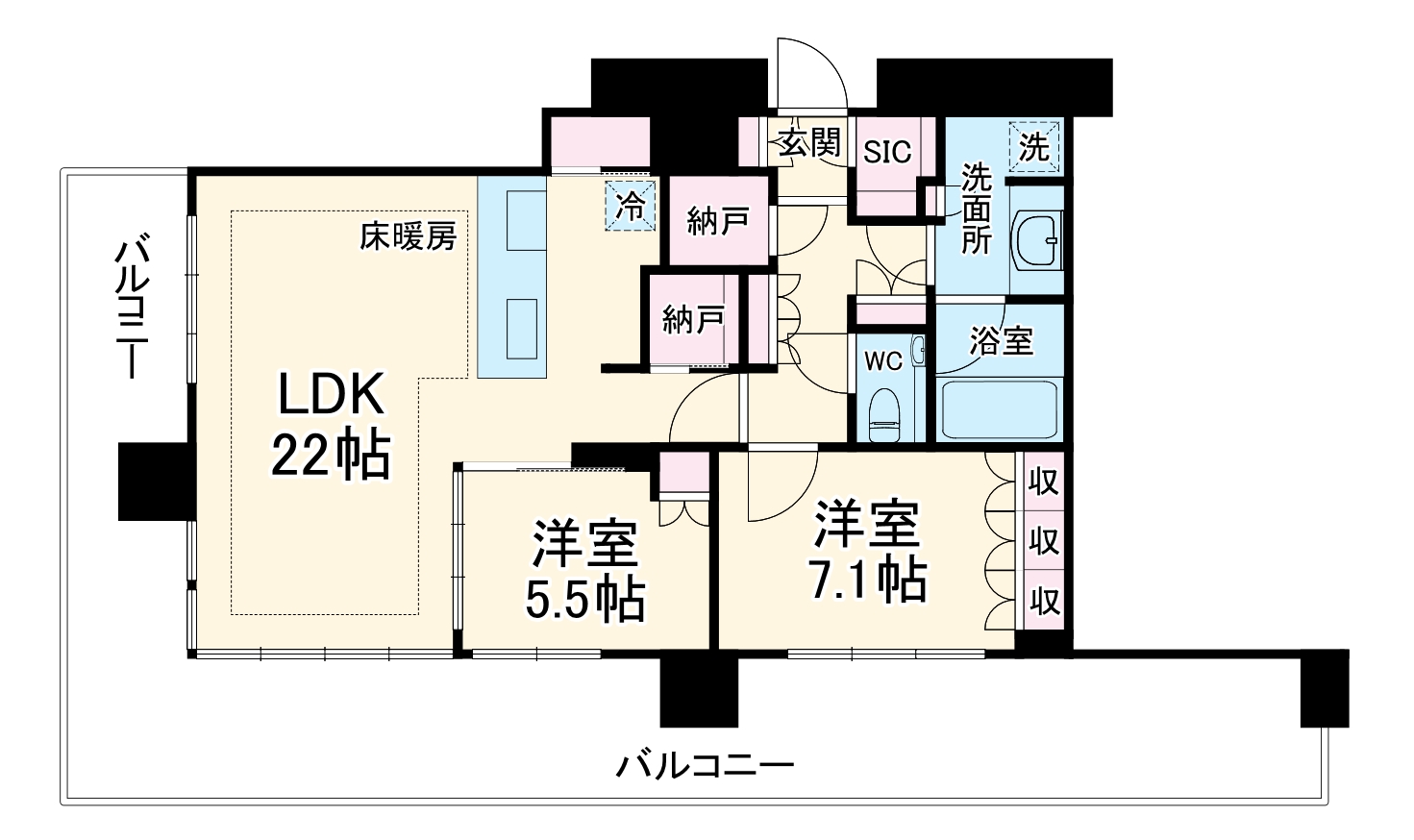 THE TOWER 湘南辻堂の間取り