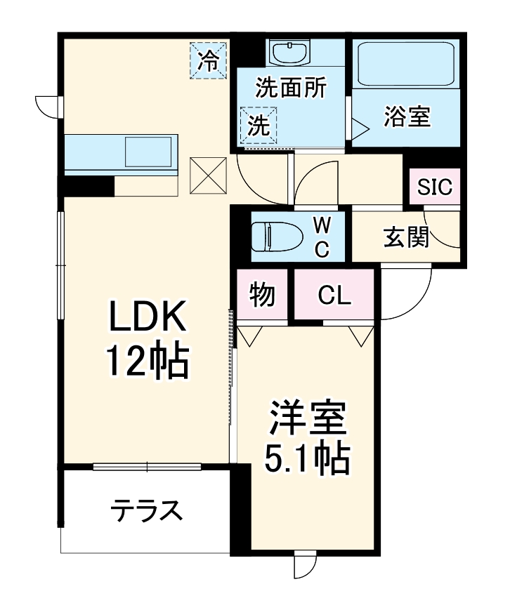 D-ROOM 上石田の間取り