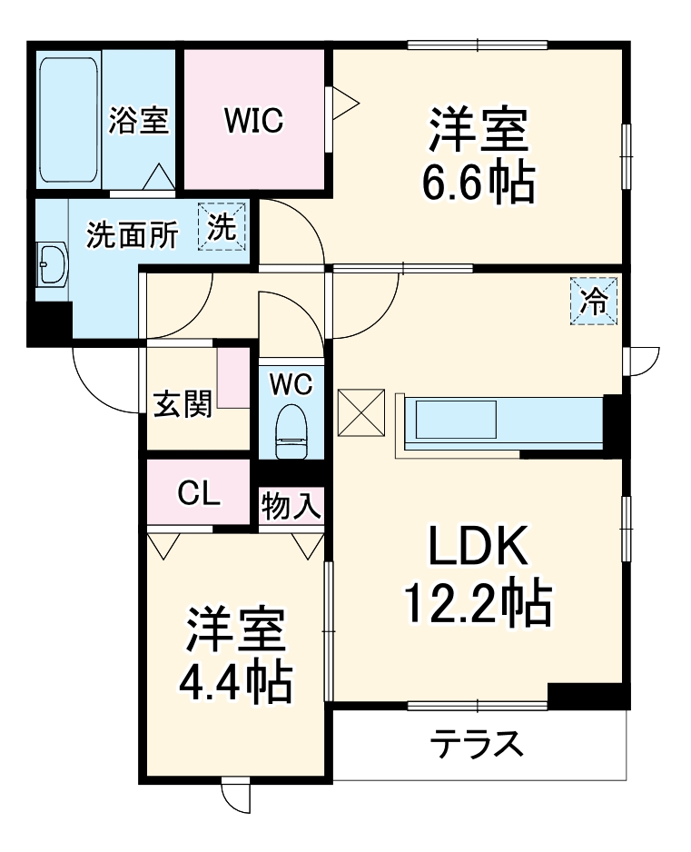 D-ROOM 上石田の間取り