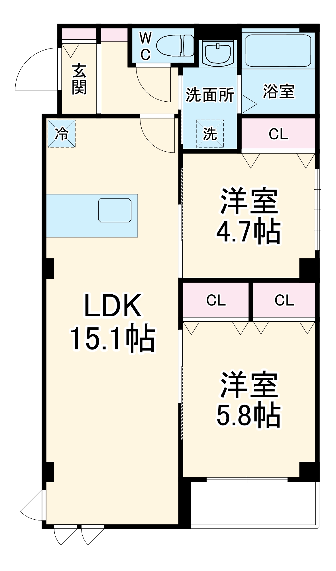 ニューグランデュールⅡの間取り