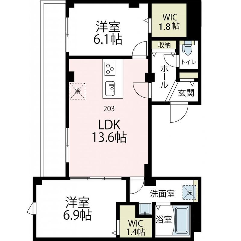 ニューグランデュールⅡの間取り