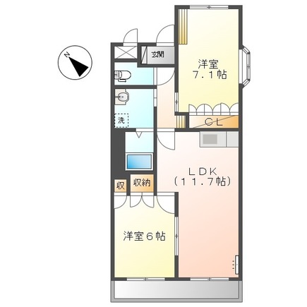 ラディッシュ ポットの間取り