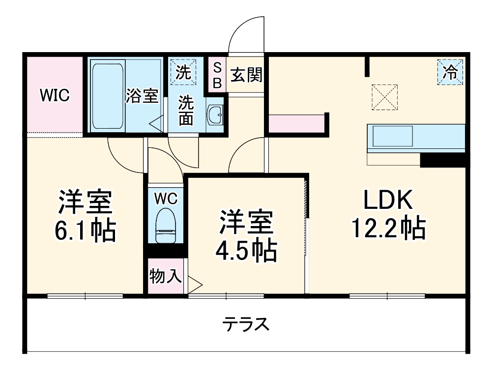 ヴィラ ウィステリアの間取り
