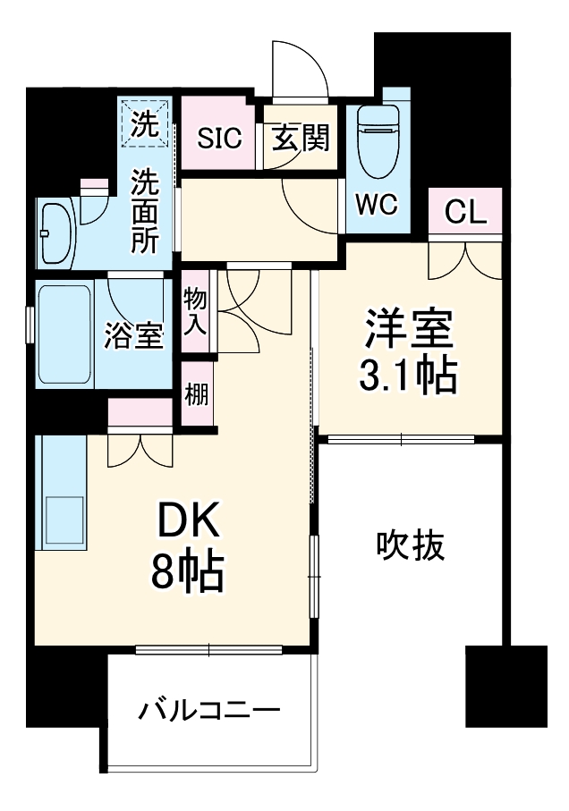 ソルティア大手前の間取り