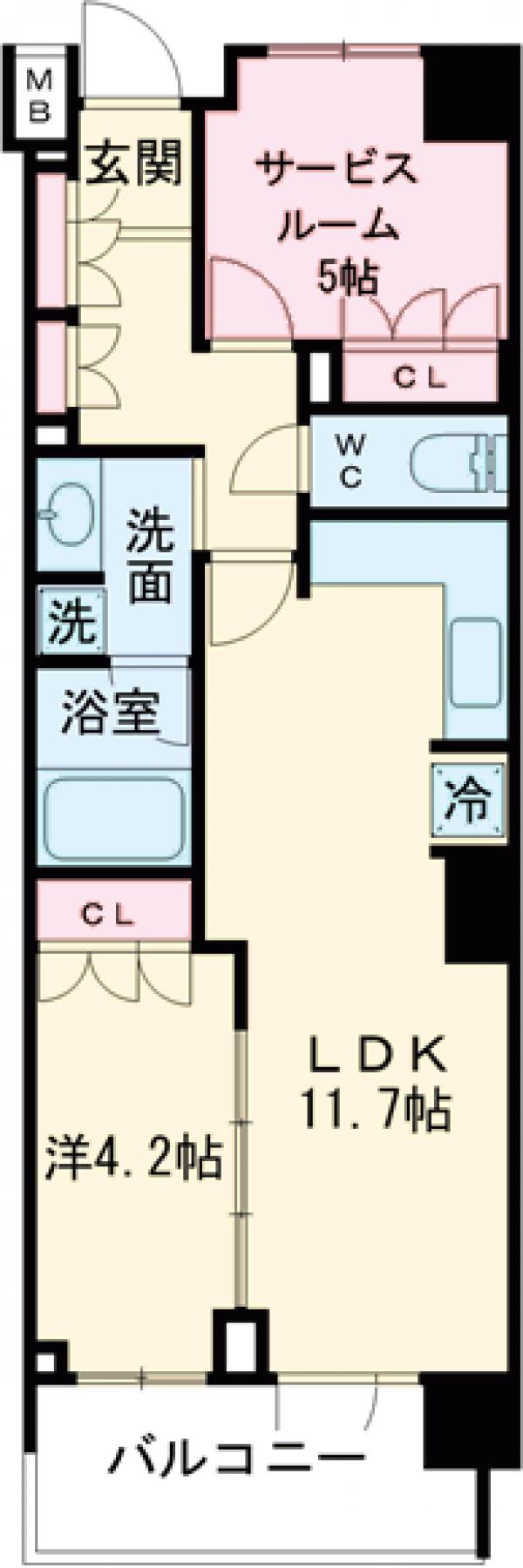 ドゥーエ早稲田の間取り