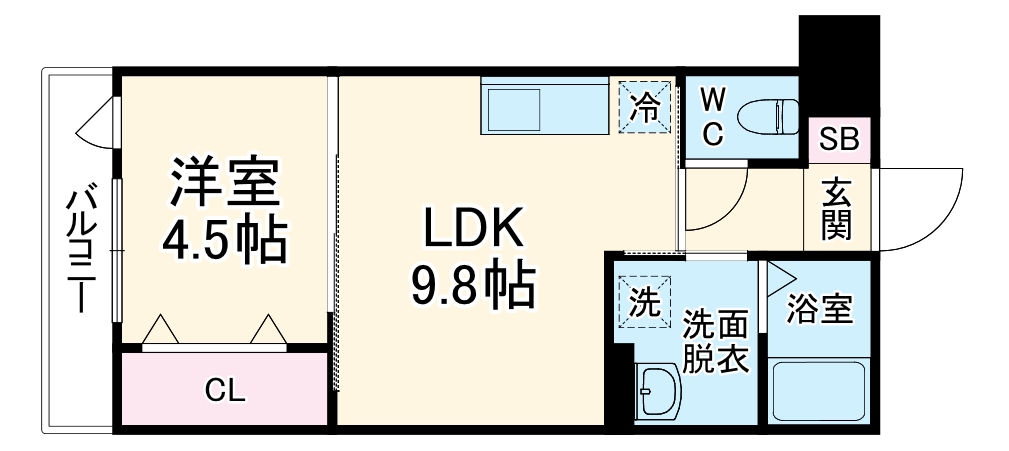 岸部北の完工年月(2022年2月)築の賃貸アパートの間取り