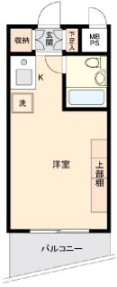 ＯＮＥ　ＲＯＯＦ　ＦＬＡＴ　ＮＩＳＨＩＷＡＳＥＤＡ・1305号室の間取り