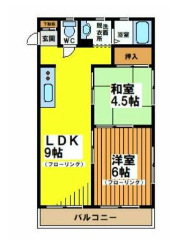 かぶら浜田山の間取り