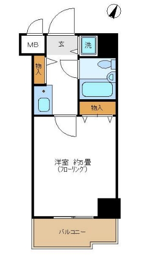 広洋フォルム大通り公園の間取り