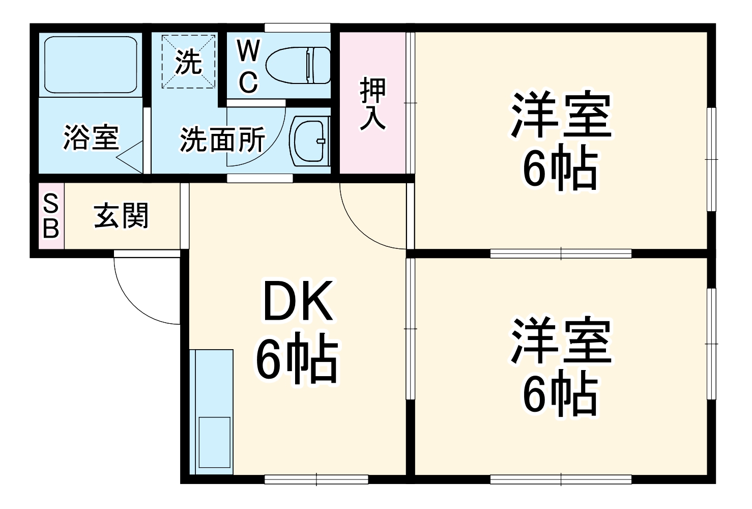 クロノス平塚Southの間取り