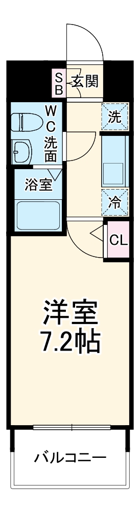 エグゼ大阪DOMECITYグレイスの間取り