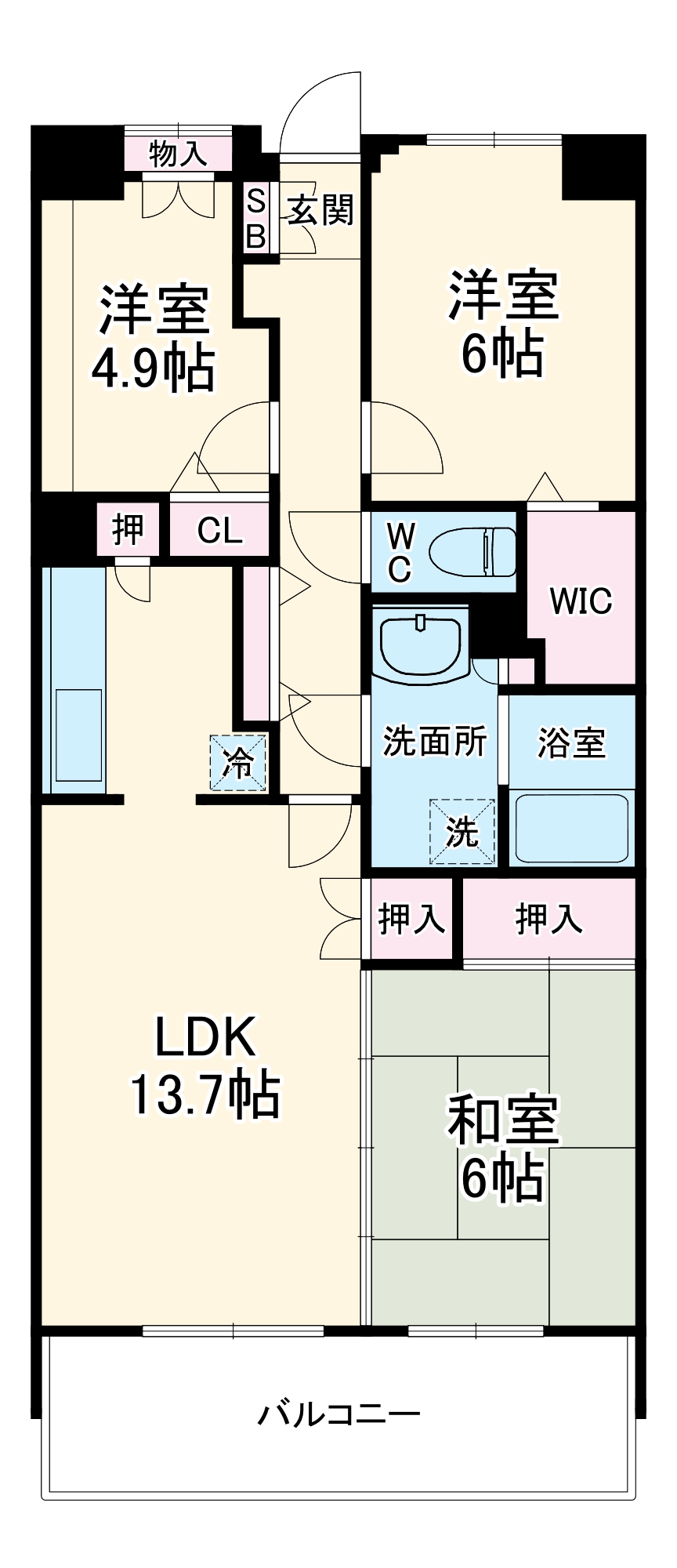 白井ロジュマンの間取り