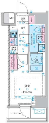 GENOVIA西川口Ⅲの間取り