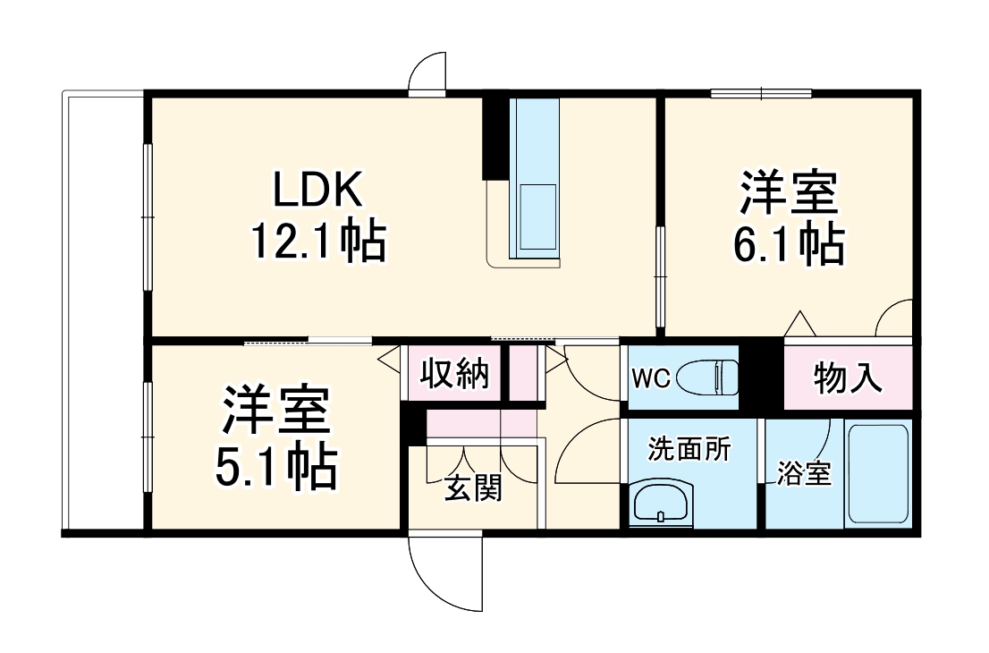 Maison de Lueurの間取り