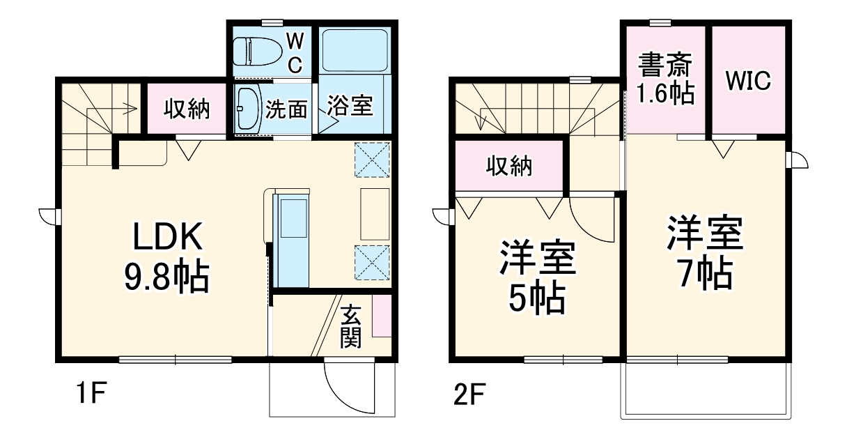 三ツ境貸家の間取り
