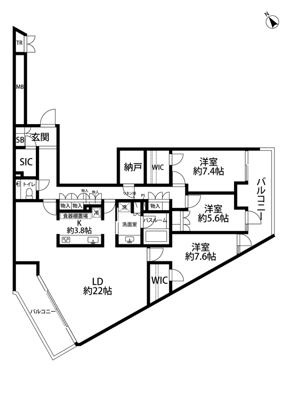 加賀レジデンスの間取り