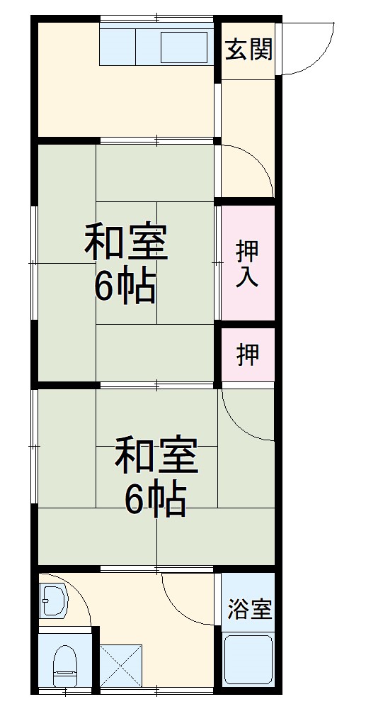 第一八ノ坪荘の間取り