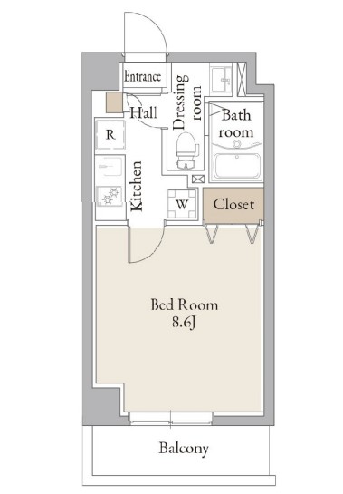 宝町の完工年月(2025年10月)築の賃貸マンションの間取り
