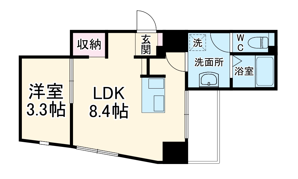 FJナインフロアビルの間取り