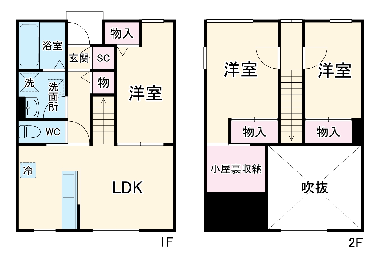 (新築)北本市久保特定土地区画整理事業84街区2の間取り
