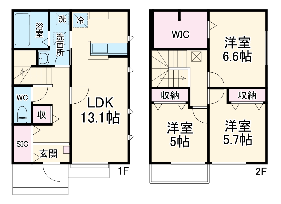 キアラB棟の間取り
