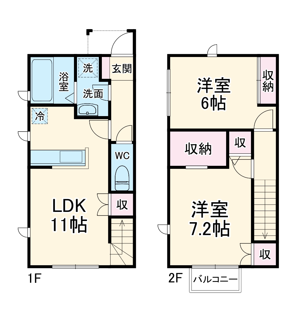 アメニティー厚木市林4丁目アパートの間取り