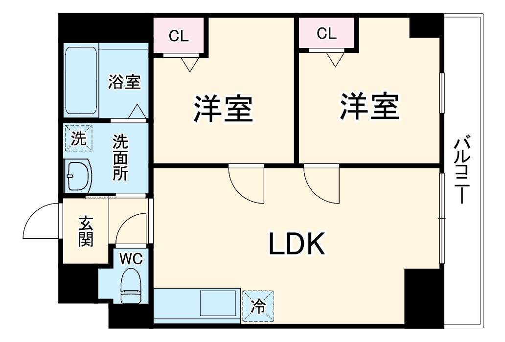 フェリチタ越谷駅前の間取り