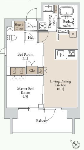 グランカーサ三ノ輪Ⅲ・503号室の間取り