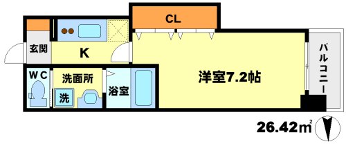 オリエンタル江坂の間取り