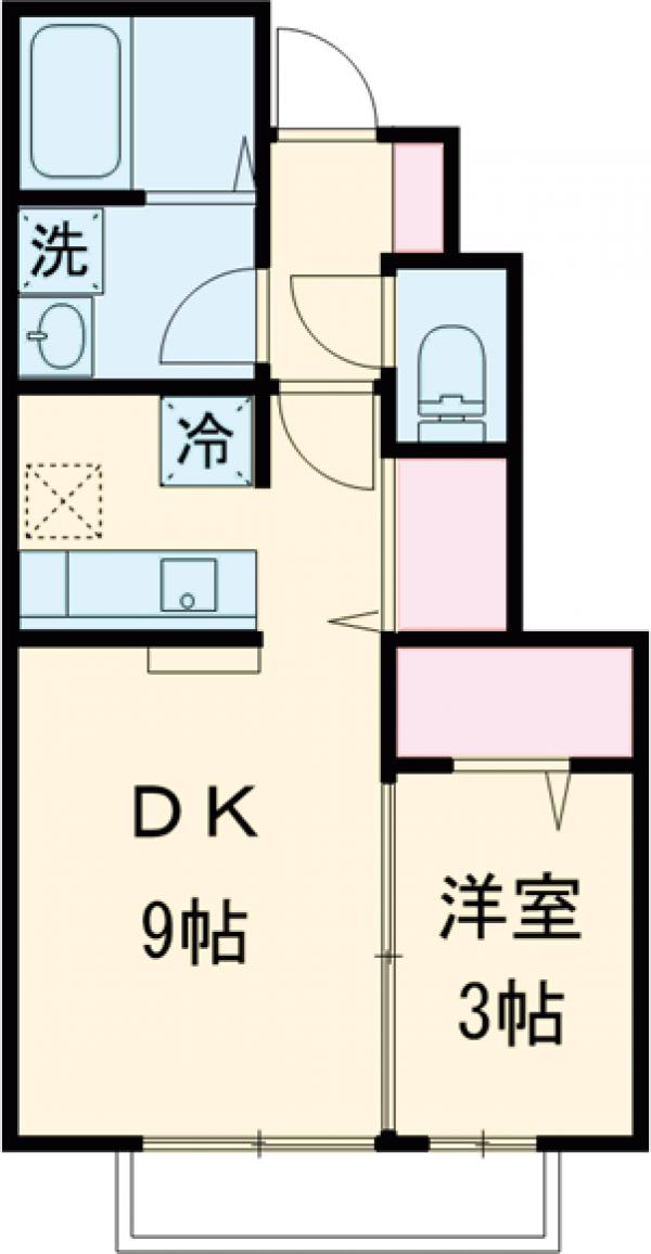 ヴィラージュ国立の間取り
