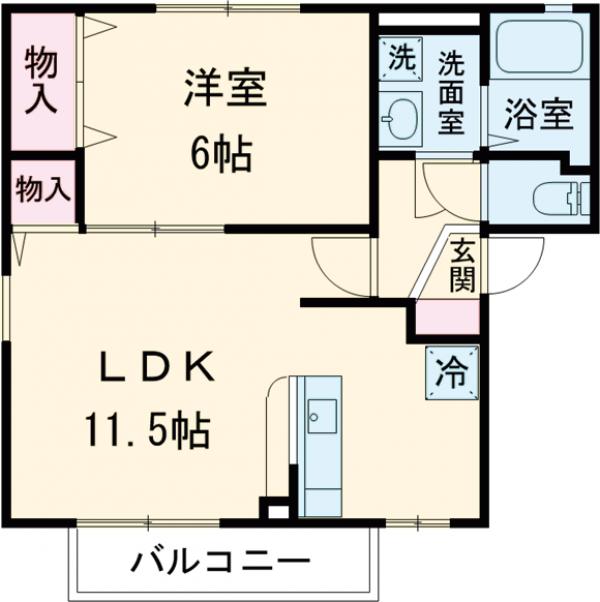 シャルマンBの間取り