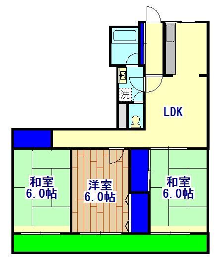 シティー行徳の間取り