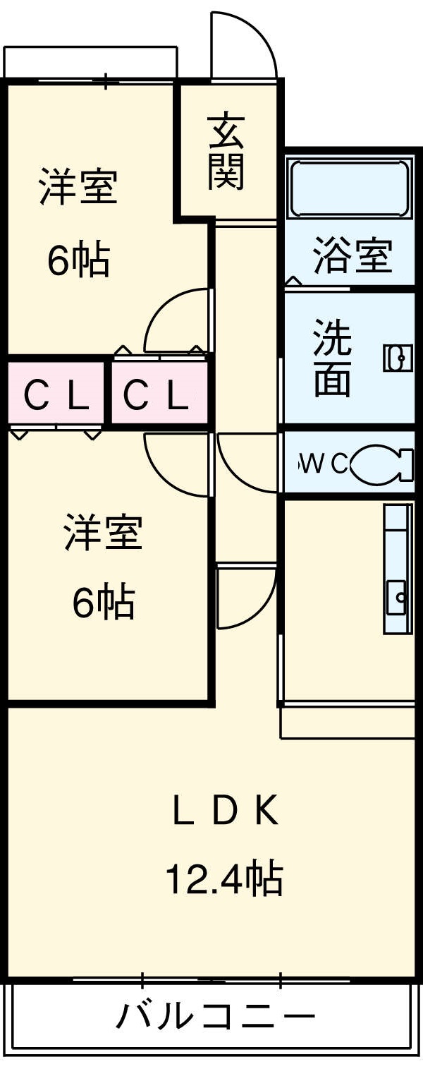 アソシエ三好丘の間取り