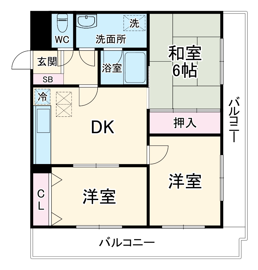 ダイアパレス三渓園第2の間取り