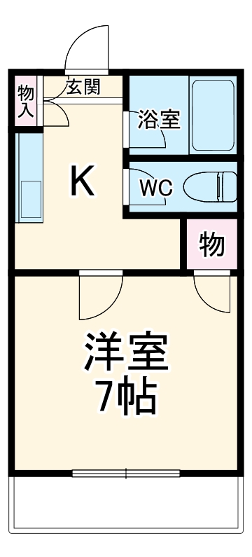 パセオ小牧の間取り