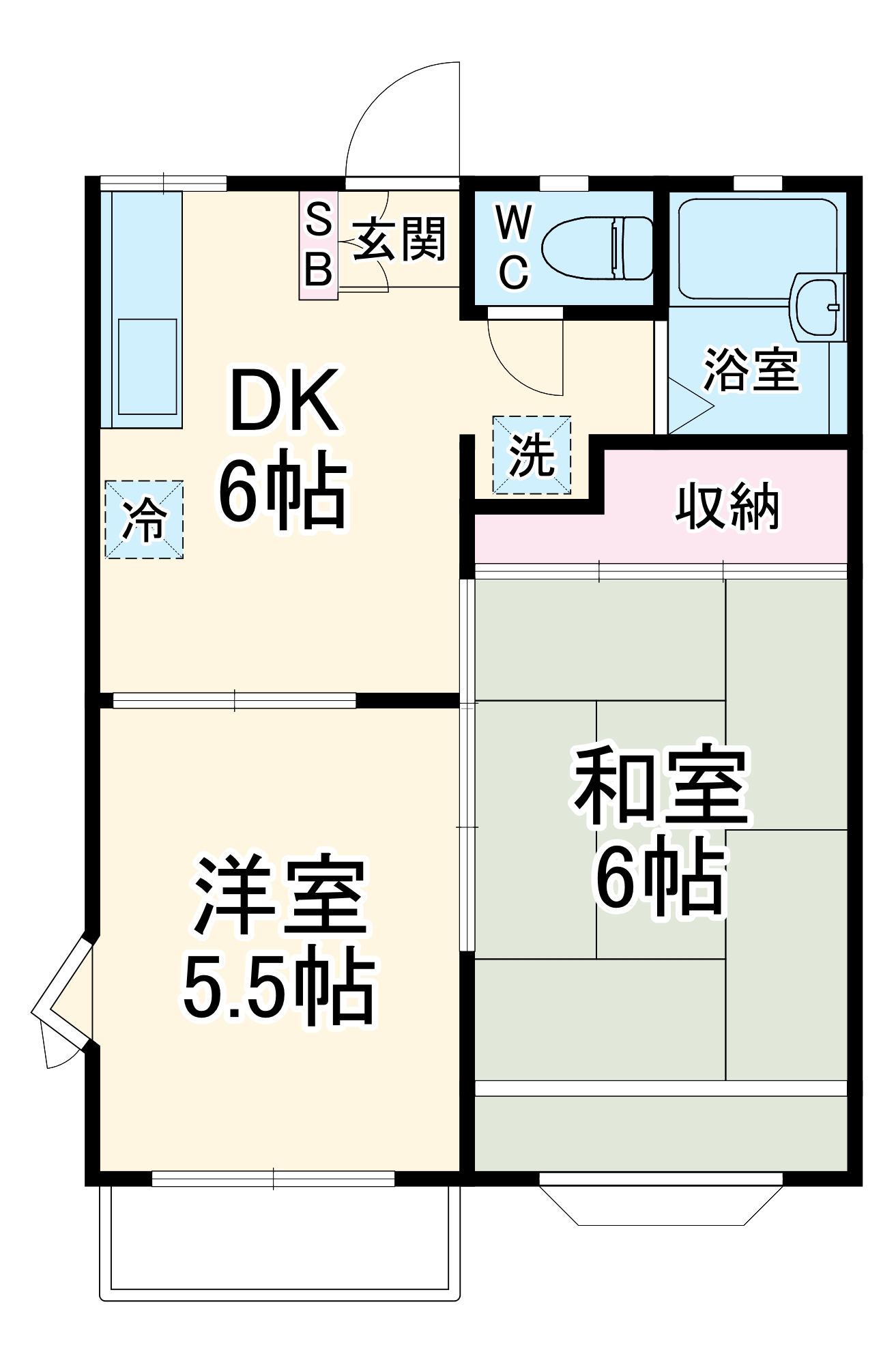 クレスト橘の間取り