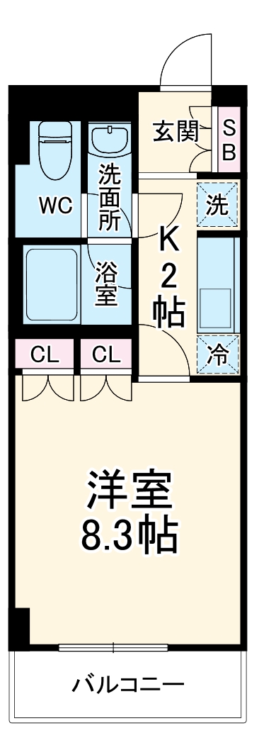 セジュール市ヶ尾の間取り