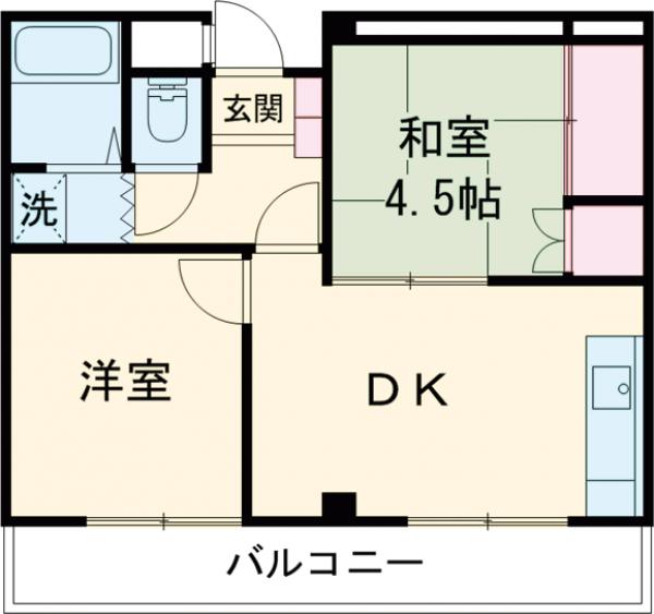 タカラ峰ハイツB棟の間取り