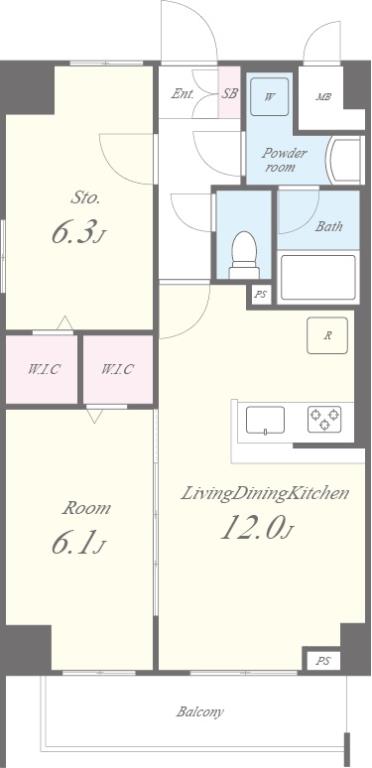 クレール八王子の間取り