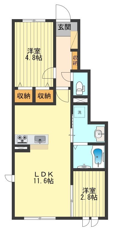 Orchid Bの間取り