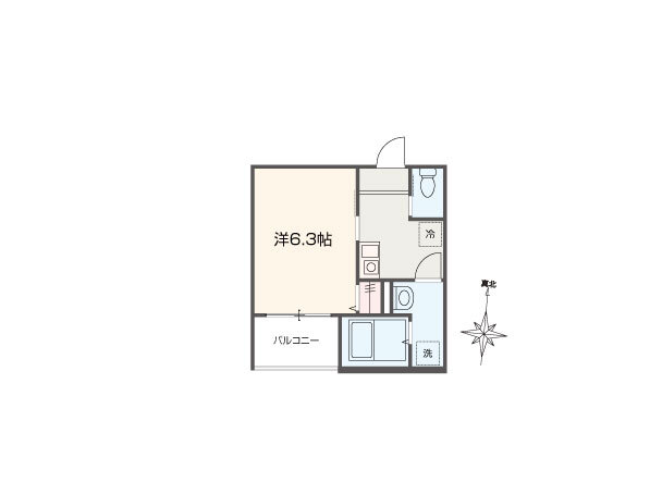 MELDIA元加治の間取り