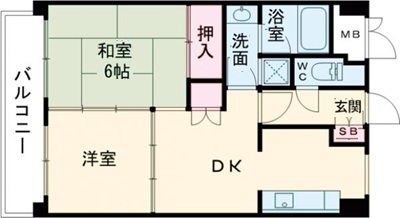 プラザホワイトAの間取り