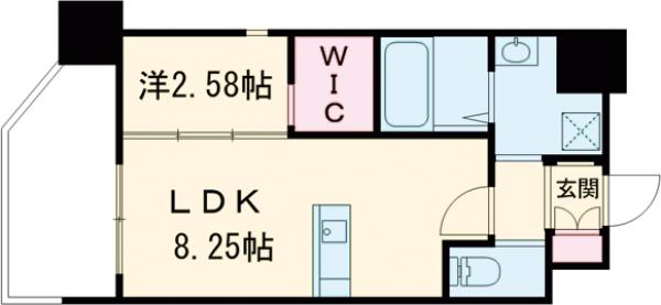 リファレンス竹下駅前の間取り