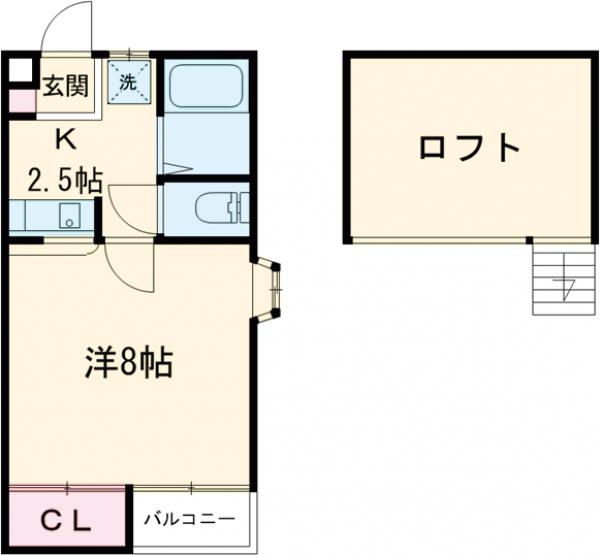 ステイシアⅢ大嶋レジデンスDの間取り